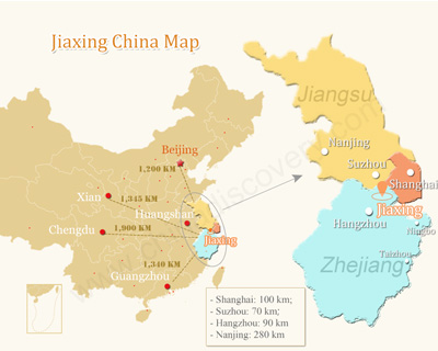 Jiaxing China Map