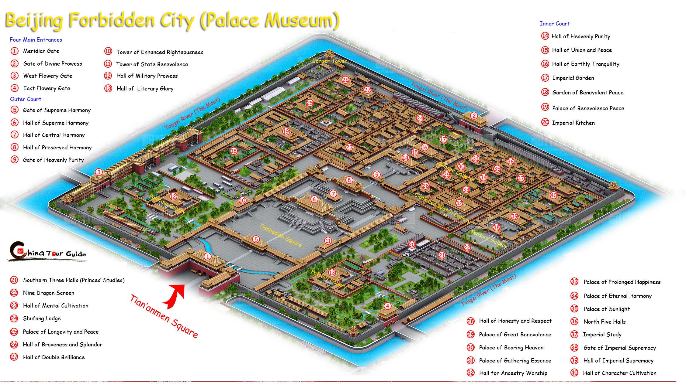 Forbidden City Overall Map 