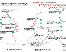 Mount Siguniang-map