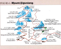 Mount Siguniang-map