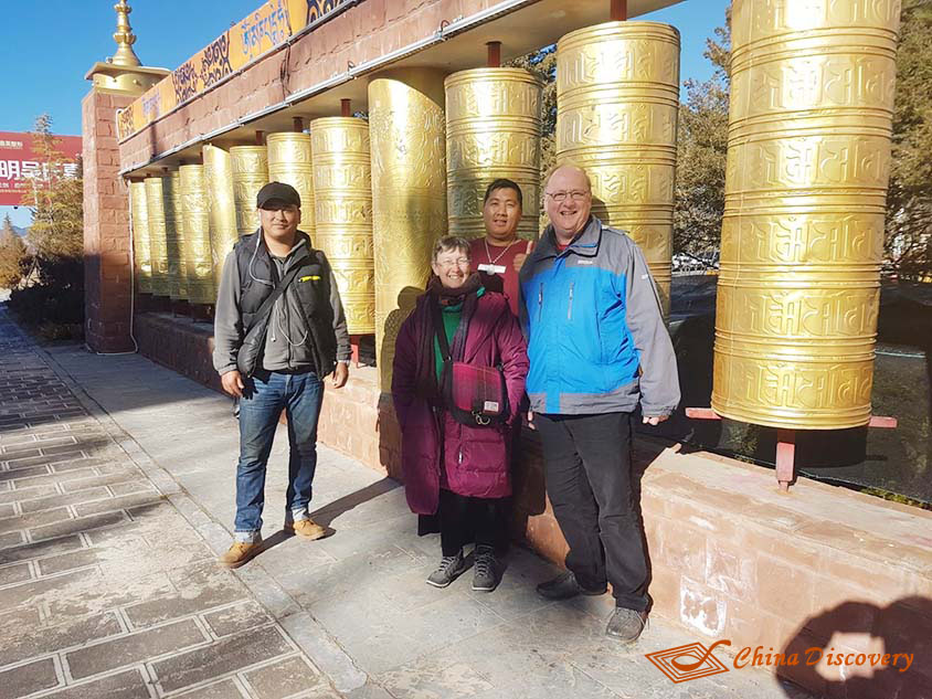 The Large Prayer Wheel at Guishan Hill in Shangri-La, Photo Shared by David, Tour Customized by Wendy