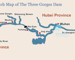 Map of Wuhan & Yangtze River