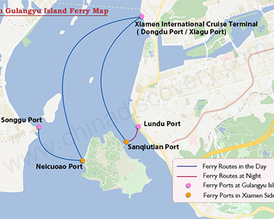 Xiamen Map, Xiamen China Map, Xiamen Fujian China Map