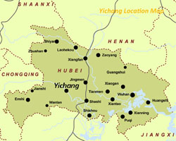 Yichang Hubei Map
