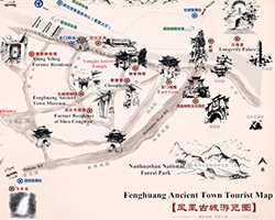 Fenghuang Ancient Town Tourist Map