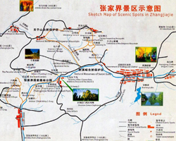 Zhangjiajie Map, Zhangjiajie China Map, Zhangjiajie Hunan Map 2018