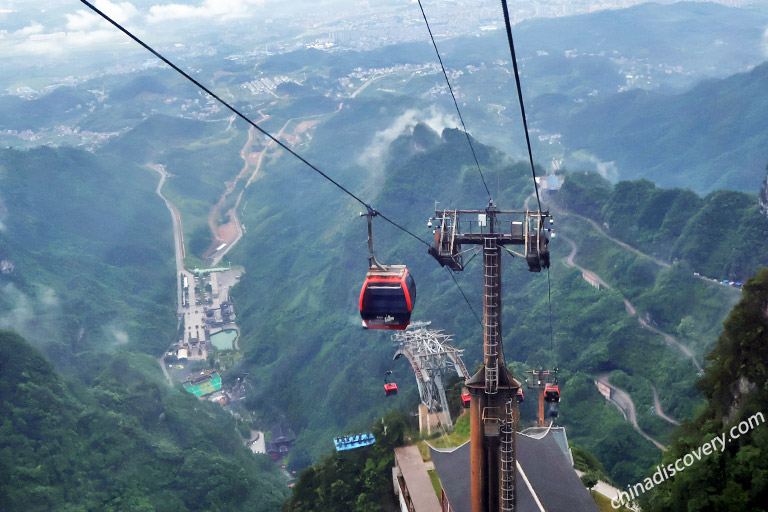 Tianmen Mountain Cable Car, Tianmen Mountain Cableway