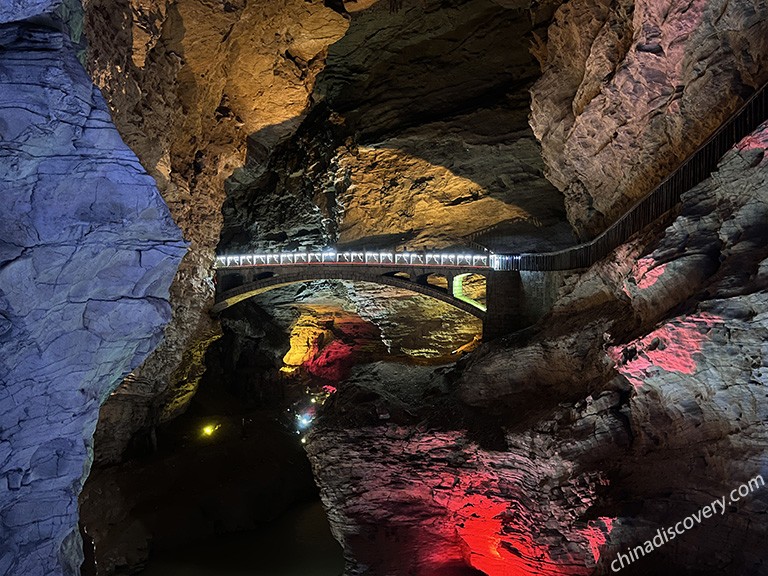 The Celestial Bridge in Yellow Dragon Cave