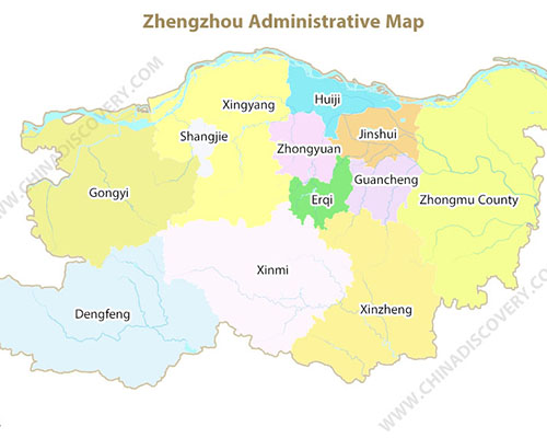 Zhengzhou Maps 2021 Location Transfer And Tourist Maps