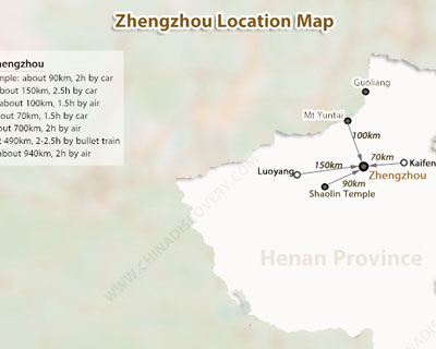 Zhengzhou Location Map