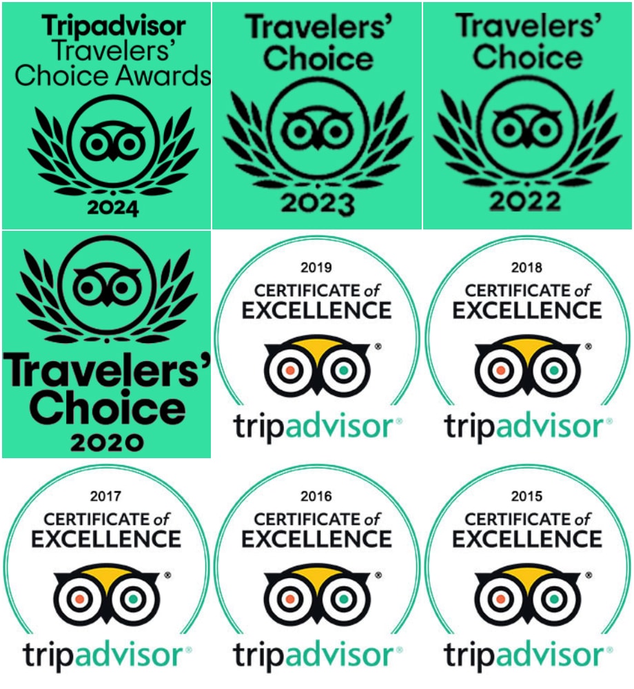 Winner of TripAdvisor’s Travelers' Choice