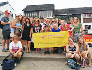 Kristin's Group from Australia visited the Zhujiajiao Water Town in Shangahai, tour customized by China Discovery Consultant Jack