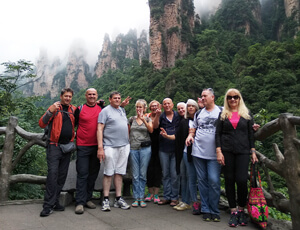 Our dear customer Asher's group from Isael visited Zhangjiajie, tour tailormade by Leo