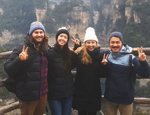 Tae&friends from Australia in Zhangjiajie, tour customized by Rita