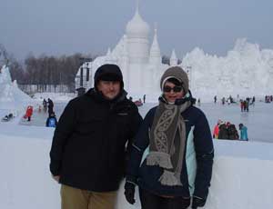 Our guest Elmira and Nick from Australia visited China, tour made by Wing