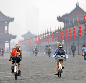 Xian Ancient City Wall Cycling